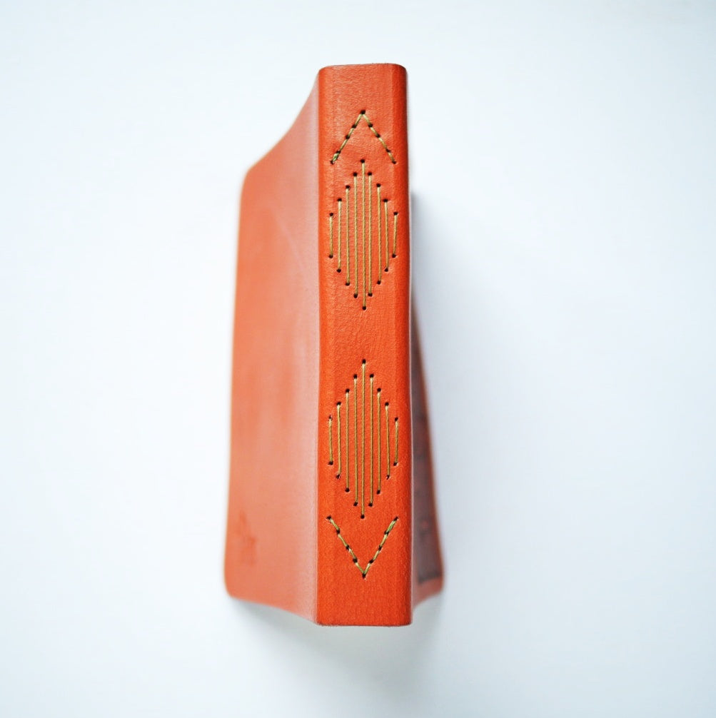 Flora Handbound Leather Journal – Handmade, Pyrographed Cover