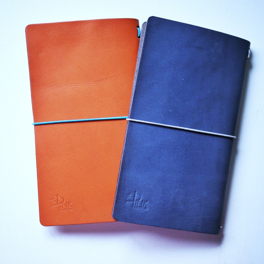 Regular Size Traveler’s Notebook – Handmade Genuine Leather Journal for Writing, Planning & Travel