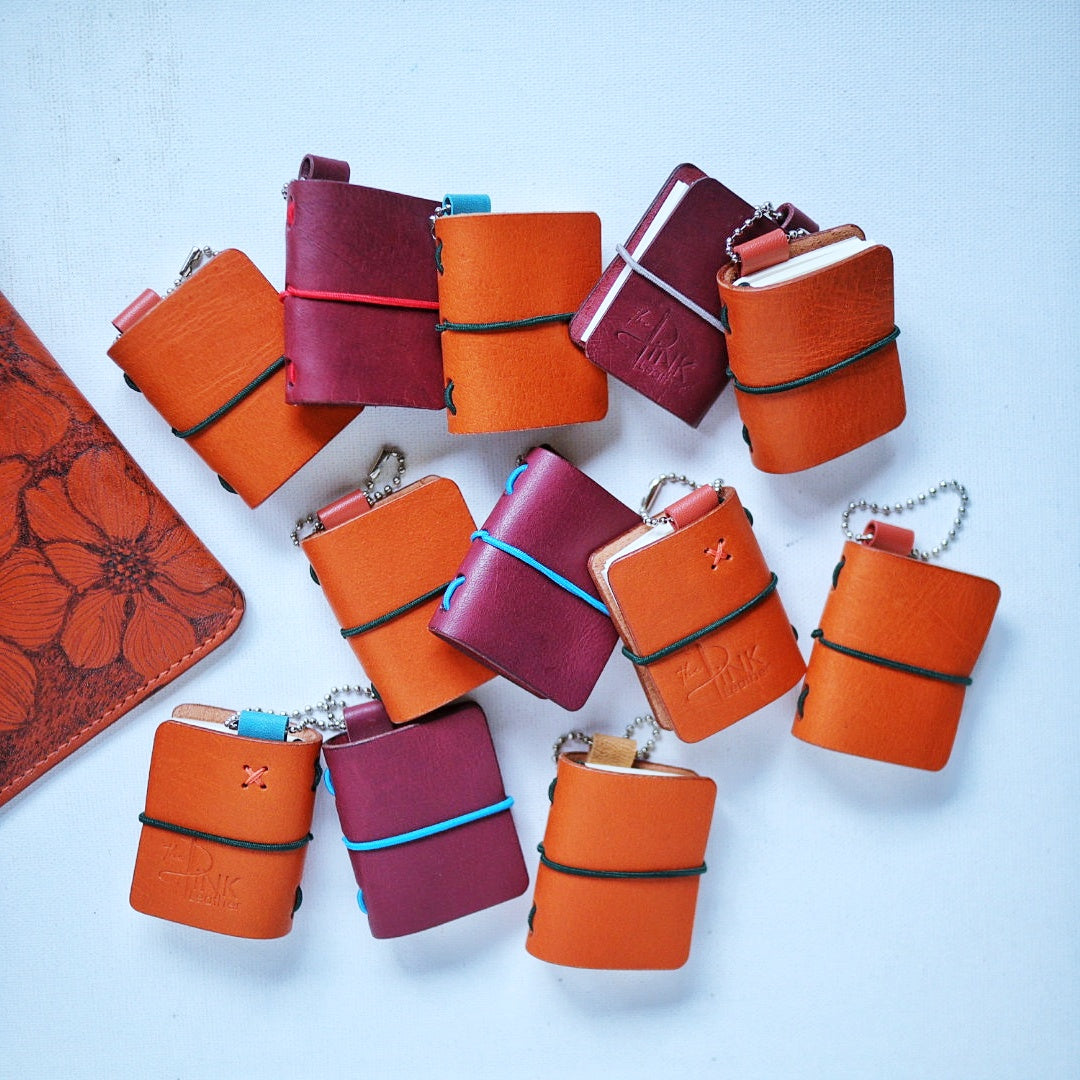 Handcrafted Micro Leather Journals with Refillable Inserts