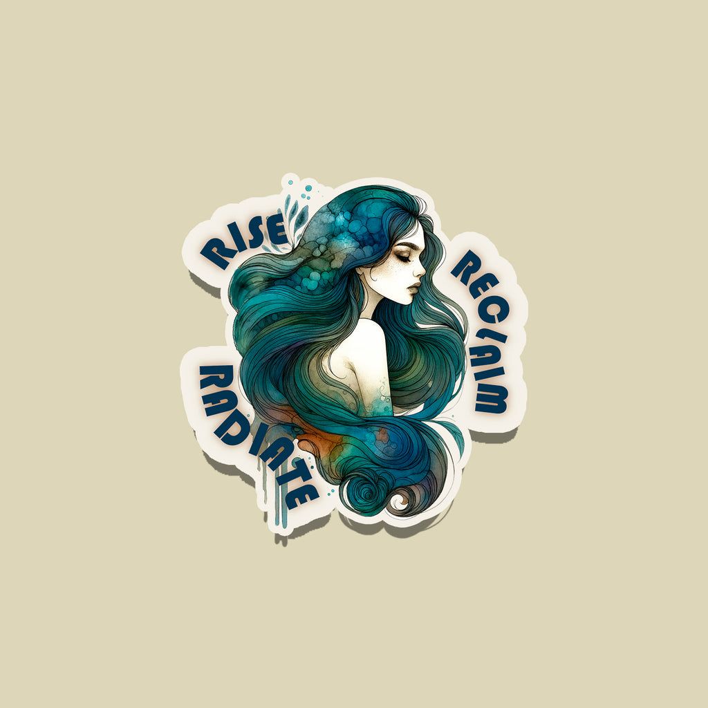 Empowering Women Vinyl Stickers – Waterproof Glossy  12pcs Pack  Inspirational Art