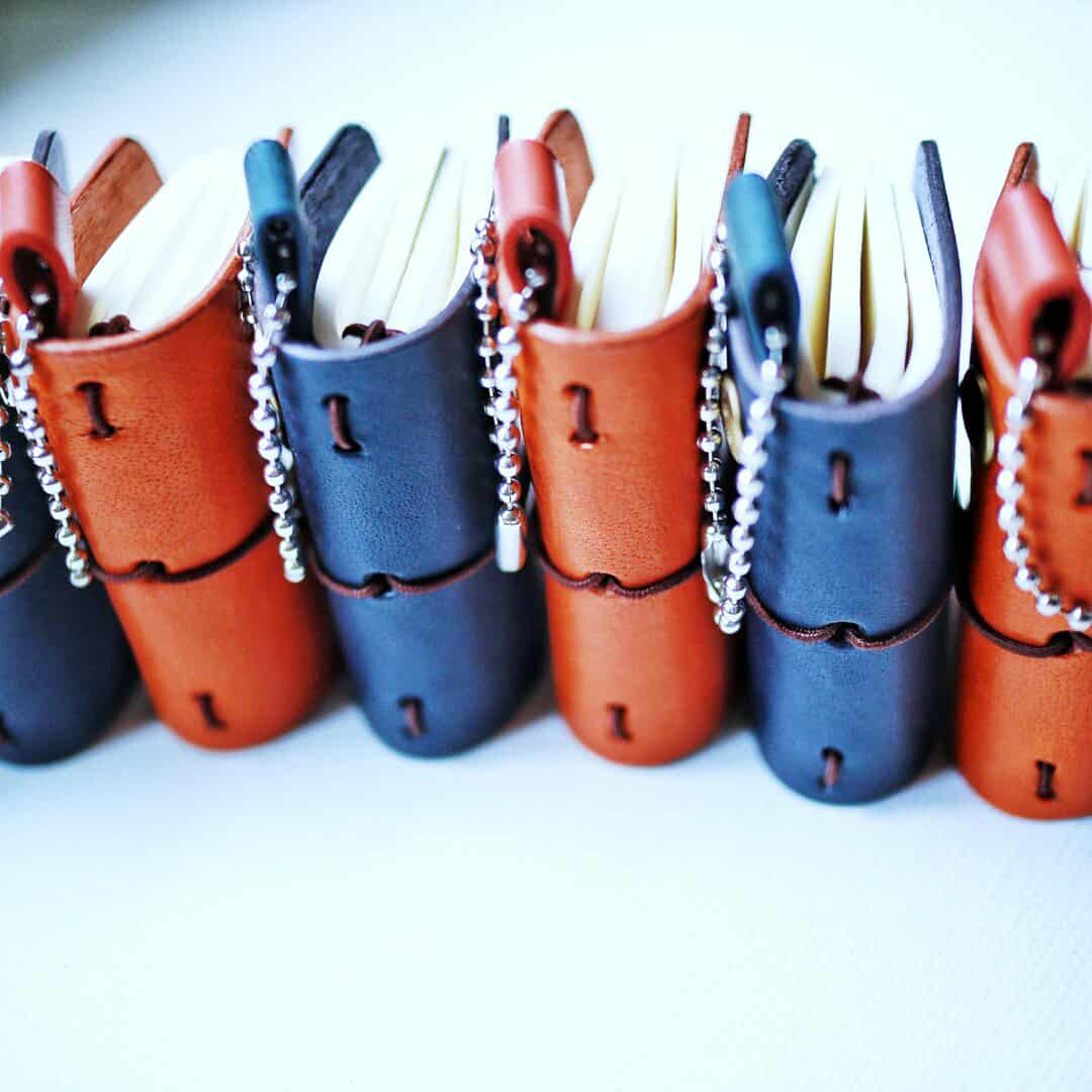 Handcrafted Micro Leather Journals with Refillable Inserts